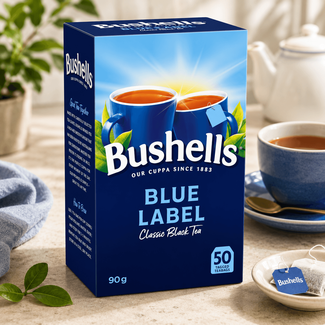 澳洲百年國民茶Bushells 藍牌經典黑紅茶包(50入) - 袋我GO