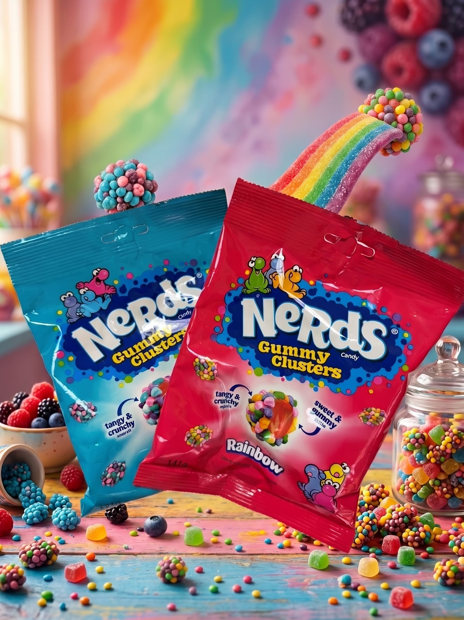 NERDS Rainbow Gummy Clusters 軟糖(兩種口味) - 袋我GO