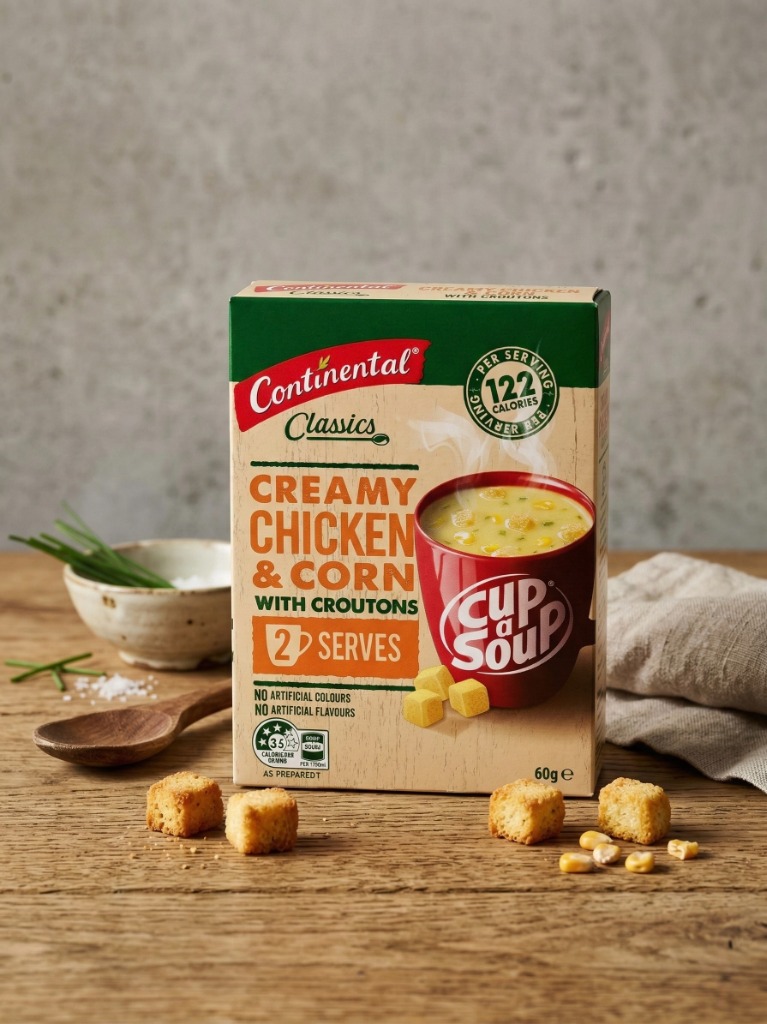 Continental 奶油雞肉玉米湯📦 一盒 2 份｜60g