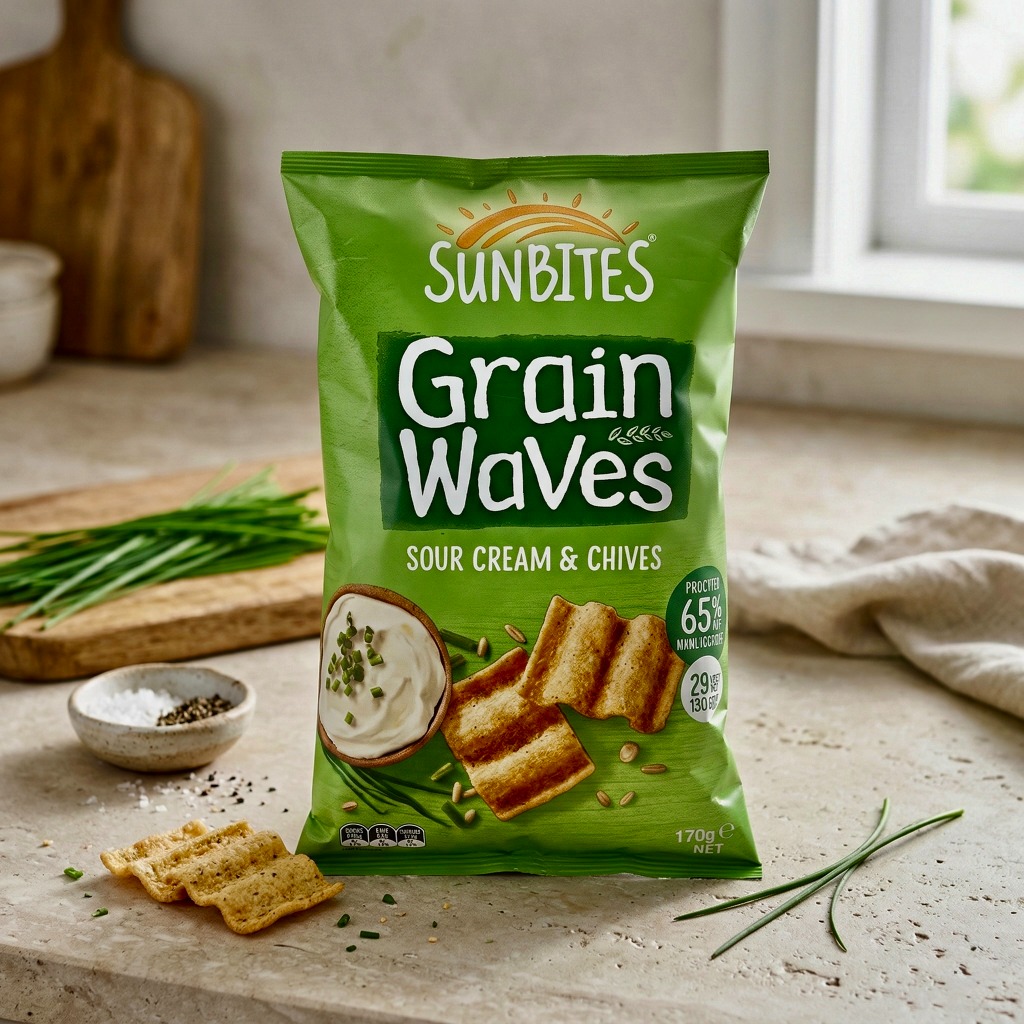Sunbites Grain Waves 纖穀波浪片（酸奶洋蔥）